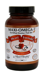 Maxi Health Kosher Maxi Omega-3 Fish Oil Heart Formula EPA/DHA 60 Maxicaps